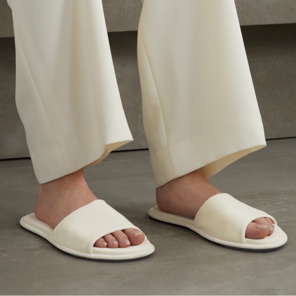 The Row Canal Velvet Slides